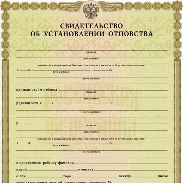 Paternity Certificate Translation